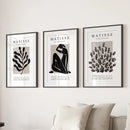 Matisse Posters Set of 3. Minimalist Botanical, Figure Prints by Wall Art Set