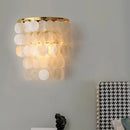 GobekUsa Minimalistic Shell White LED Waterfall Wall Lamp for Living Room Sconce Fixture