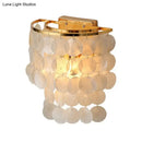 GobekUsa Minimalistic Shell White LED Waterfall Wall Lamp for Living Room Sconce Fixture