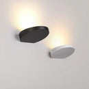 Minimalist silver & black led wall lamp for bedroom by Decorbites
