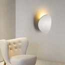 Minimalist silver & black led wall lamp for bedroom by Decorbites