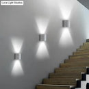 GobekUsa Minimalistic LED Wall Light: Half Cylinder Living Room Sconce with Cement Fixture