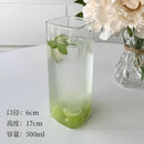 Minimalist square glass juice cup kitchen drinkware by Decorbites