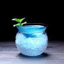 Minimalist stemless martini chiller glass for dining room entertaining by Decorbites
