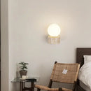 GobekUsa Glass Lampshade Wall Lights Square Spotlights for Bedroom Decor