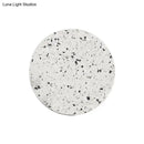 GobekUsa Minimalist LED Wall Sconce: Disc Shaped Terrazzo Bedroom Light - Pink/Blue/Black, 7"/10" Diameter