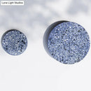 GobekUsa Minimalist LED Wall Sconce: Disc Shaped Terrazzo Bedroom Light - Pink/Blue/Black, 7"/10" Diameter