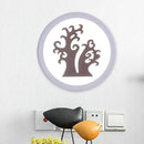 GobekUsa Minimalist LED Mural Wall Lamp in Acrylic, White, and Coffee Tones