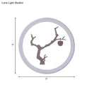 GobekUsa Minimalist LED Mural Wall Lamp in Acrylic, White, and Coffee Tones