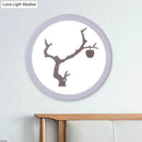 GobekUsa Minimalist LED Mural Wall Lamp in Acrylic, White, and Coffee Tones