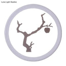GobekUsa Minimalist LED Mural Wall Lamp in Acrylic, White, and Coffee Tones