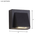 GobekUsa Minimalist Triangle Aluminum Flush Wall Sconce - Small/Large - Black - Corridor Lamp