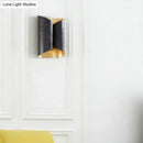 GobekUsa Minimalist Twist Wall Sconce with Metallic 2-Bulb Light Fixture for Porch
