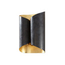 GobekUsa Minimalist Twist Wall Sconce with Metallic 2-Bulb Light Fixture for Porch