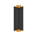 GobekUsa Minimalist Twist Wall Sconce with Metallic 2-Bulb Light Fixture for Porch