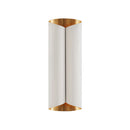 GobekUsa Minimalist Twist Wall Sconce with Metallic 2-Bulb Light Fixture for Porch