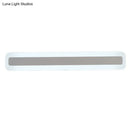 GobekUsa Minimalist Ultrathin Acrylic White LED Wall Sconce Vanity Light Fixture