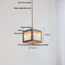 GobekUsa Glass LED Pendant Lamp with Walnut Wood Brass Accent