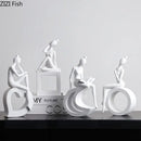 Abstract Figures Sculpture Modern Minimalism Decor Room Crafts GobekUsa Aesthetics