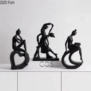Abstract Figures Sculpture Modern Minimalism Decor Room Crafts GobekUsa Aesthetics