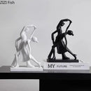 Abstract Figures Sculpture Modern Minimalism Decor Room Crafts GobekUsa Aesthetics