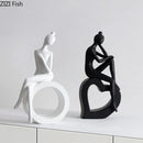 Abstract Figures Sculpture Modern Minimalism Decor Room Crafts GobekUsa Aesthetics