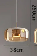 GobekUsa Glass Pendant Lights for Bedroom Living Dinning Room Style Fixtures