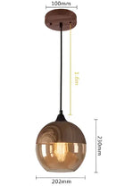 GobekUsa Glass Pendant Lights for Bedroom Living Dinning Room Style Fixtures