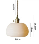 GobekUsa Glass Pendant Lights for Bedroom Living Dinning Room Style Fixtures