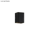 GobekUsa Contemporary LED Wall Mount Lamp - Black/White Cube Shade, Metallic Finish - Ideal for Bedside with Warm/White Lighting