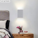 GobekUsa Contemporary LED Wall Mount Lamp - Black/White Cube Shade, Metallic Finish - Ideal for Bedside with Warm/White Lighting