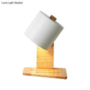 GobekUsa Adjustable Nordic Metal Drum Wall Sconce with 1 Bulb: Gray/White/Green Bedside Light Fixture