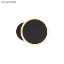 GobekUsa Minimalist White/Black Round LED Wall Sconce with Warm/White Light - Acrylic Wall Mounted Lamp Fixture