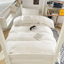 GobekUsa Buttoned Washed Cotton Bedding Set: Soft & Breathable Quilt Cover for Home or Dorm