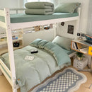 GobekUsa Buttoned Washed Cotton Bedding Set: Soft & Breathable Quilt Cover for Home or Dorm
