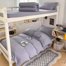 GobekUsa Buttoned Washed Cotton Bedding Set: Soft & Breathable Quilt Cover for Home or Dorm
