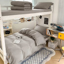 GobekUsa Buttoned Washed Cotton Bedding Set: Soft & Breathable Quilt Cover for Home or Dorm