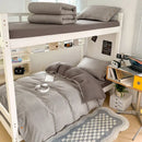 GobekUsa Buttoned Washed Cotton Bedding Set: Soft & Breathable Quilt Cover for Home or Dorm