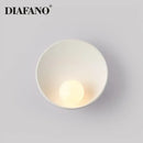 GobekUsa Gypsum Glass LED Wall Sconce Minimalist Lighting for Bedroom Aisle Surface Mounted