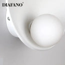 GobekUsa Gypsum Glass LED Wall Sconce Minimalist Lighting for Bedroom Aisle Surface Mounted
