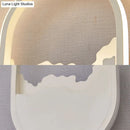 GobekUsa Modern Oval Wall Sconce with LED Lighting for Your Bedroom