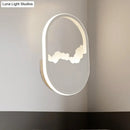 GobekUsa Modern Oval Wall Sconce with LED Lighting for Your Bedroom