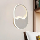 GobekUsa Modern Oval Wall Sconce with LED Lighting for Your Bedroom