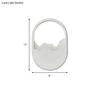 GobekUsa Modern Oval Wall Sconce with LED Lighting for Your Bedroom