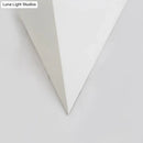 GobekUsa Minimalist Triangle Metallic Wall Lamp with LED Warm/White Lighting for Living Room