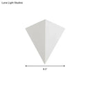 GobekUsa Minimalist Triangle Metallic Wall Lamp with LED Warm/White Lighting for Living Room