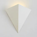 GobekUsa Minimalist Triangle Metallic Wall Lamp with LED Warm/White Lighting for Living Room