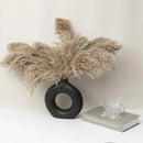Minimalist white decorbites ceramic donut vase set living room by Decorbites
