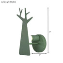 GobekUsa Tree Wall Mount Light - Nordic Macaron Style - Green/Grey/White - Bedroom Lighting