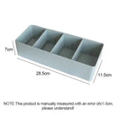 Minimalist white divided storage box kitchen tableware organizer by Decorbites
